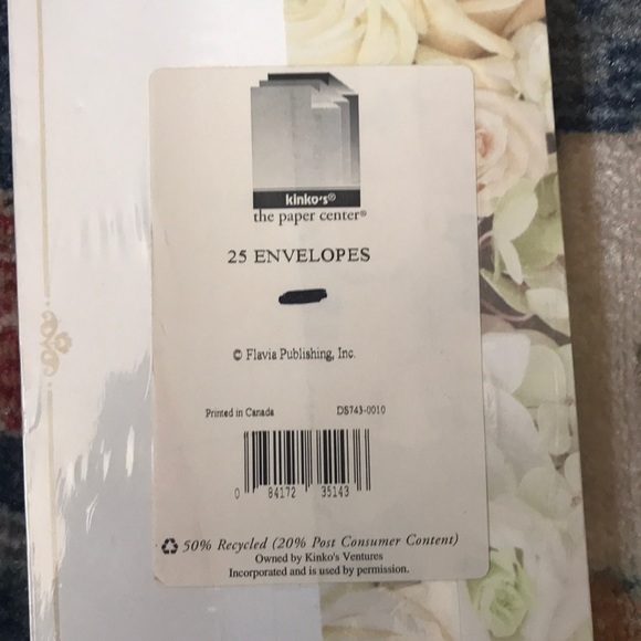 Letter Envelopes with Rose Design Set of 50 - Picture 4 of 4